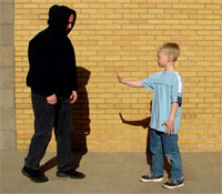 Child Stopping Attacker