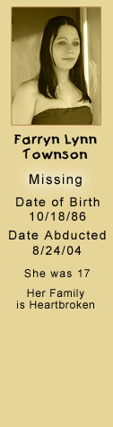 MISSING:  Farryn Lynn Townson